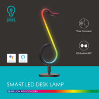 Porodo Brite 12W RGBW Smart LED Desk Lamp with Wi-Fi & Voice Control