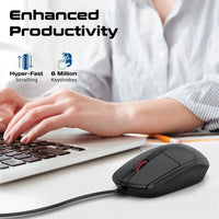 Promate CM 1200 Wired Optical Mouse