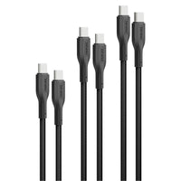 Promate CableKit CC 60W 3 Piece USB C Cable Kit