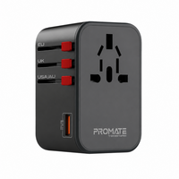Promate TripMate GaN65 65W Travel Adapter