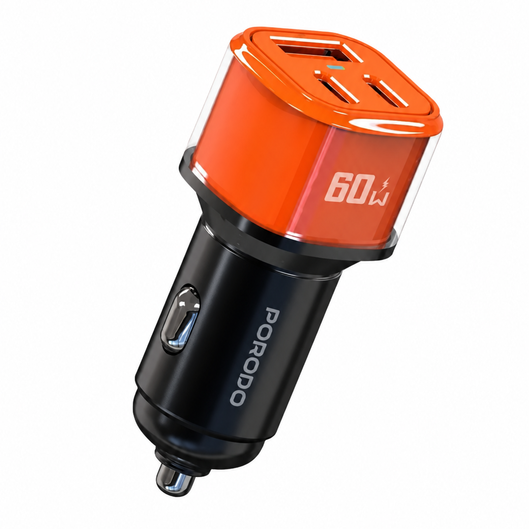 Porodo Averin 60W Multi-Port Car Charger