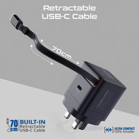 Promate Cubix R65 retractable cable extended