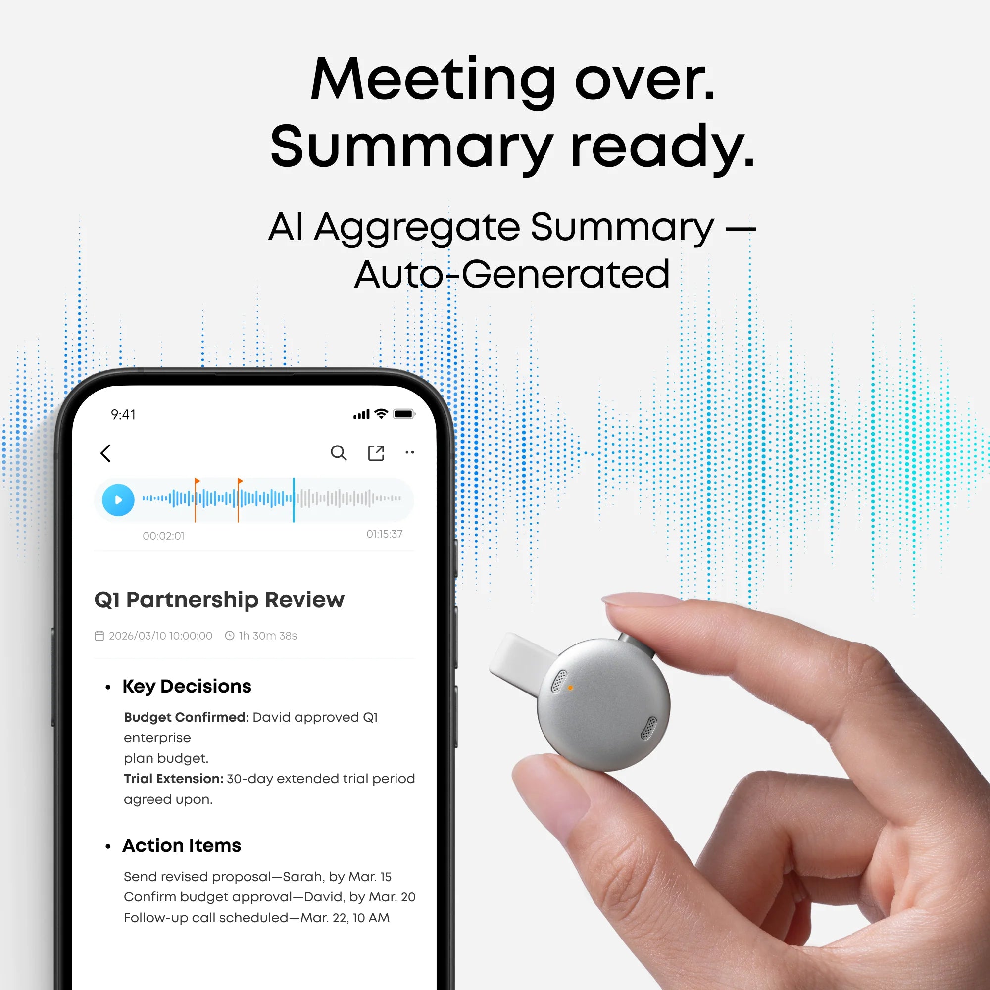 Soundcore Work AI Voice Recorder - 8GB