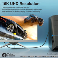 Promate DPLink-16K DisplayPort 2.0 16K@60Hz Cable 2M