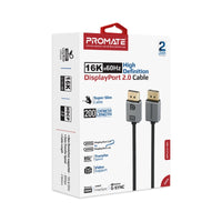 Promate DPLink-16K DisplayPort 2.0 16K@60Hz Cable 2M