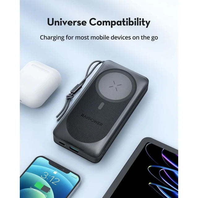RAVPower RP-PB1214 20000mAh 15W PD Magnetic Wireless Power Bank