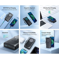 RAVPower RP-PB1214 20000mAh 15W PD Magnetic Wireless Power Bank