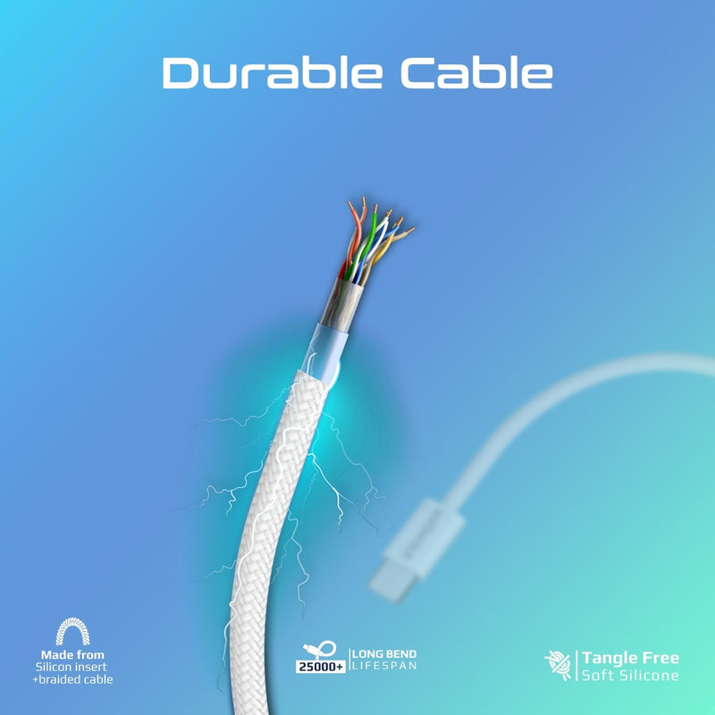 Promate EcoLine Ci120 27W Braided Lightning Cable