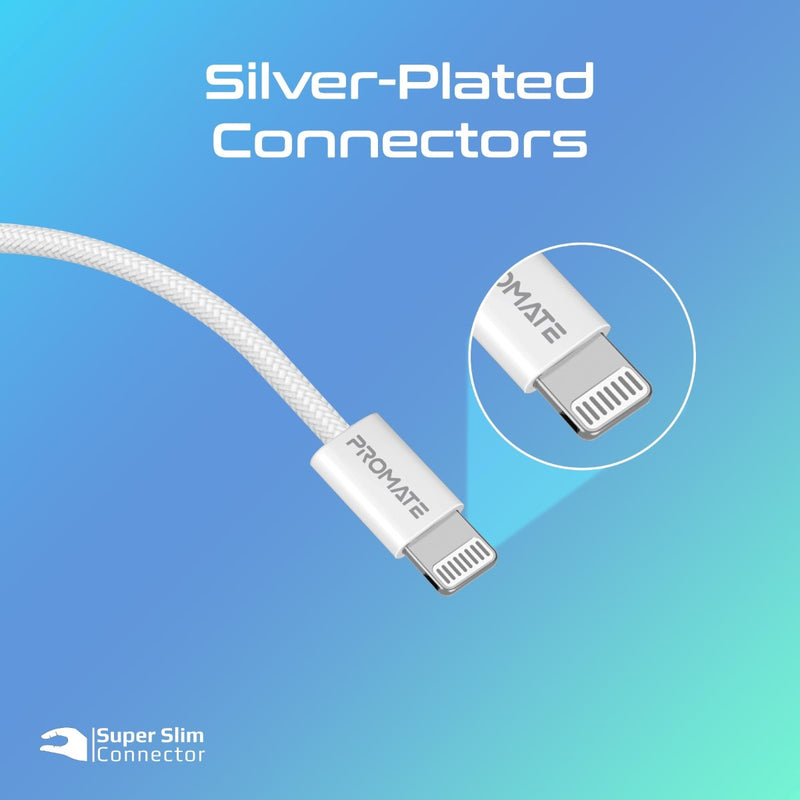Promate EcoLine Ci120 27W Braided Lightning Cable