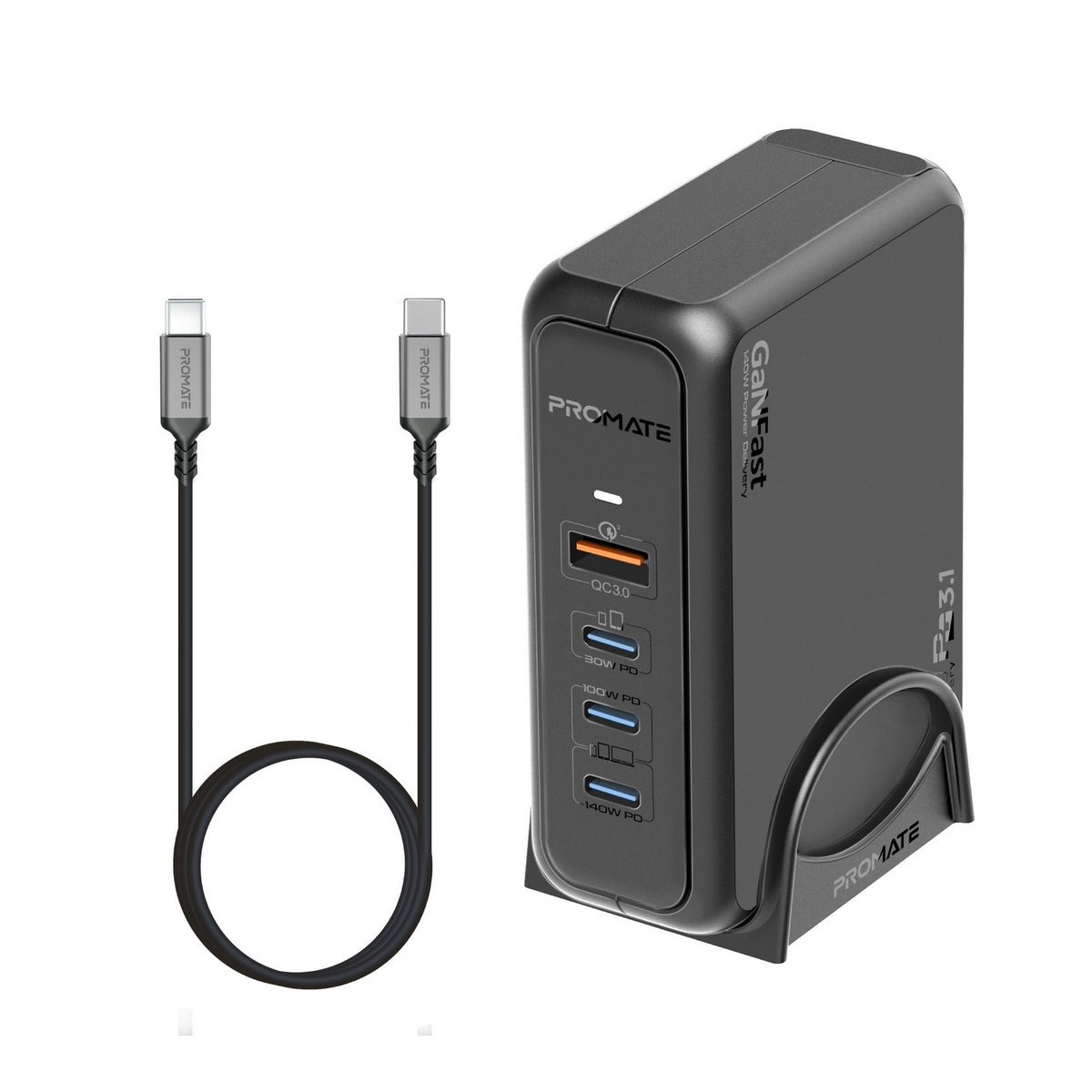 Promate GaNPort-140W 140W GaN charging station