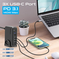 Promate GaNPort 140W GaN Charging Station