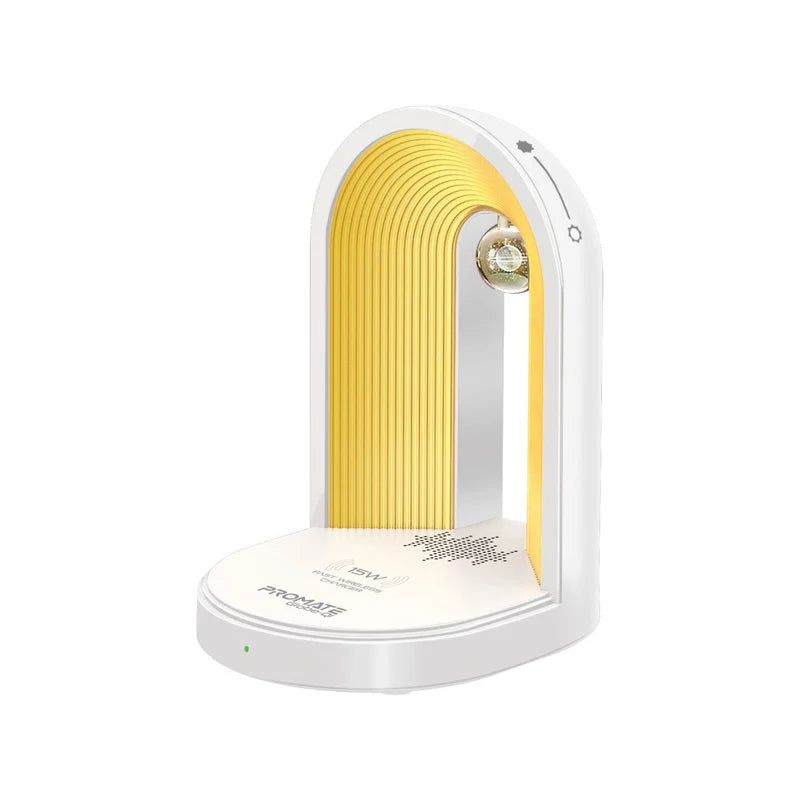 Promate Globe Qi LED Lamp Speaker and Charger