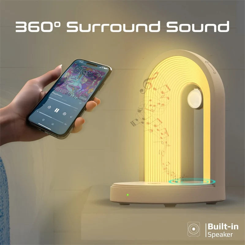 Promate Globe Qi LED Lamp Speaker and Charger