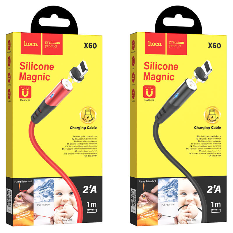 HOCO X60 Honorific Magnetic Lightning Charging Cable