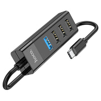 HOCO HB25 Easy Mix 4-in-1 USB-C Hub
