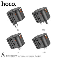 HOCO DC44 PD20W Three-Port Universal Travel Charger