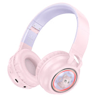 HOCO W50 Cute Fun Wireless & Wired RGB Headphones