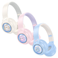 HOCO W50 Cute Fun Wireless & Wired RGB Headphones
