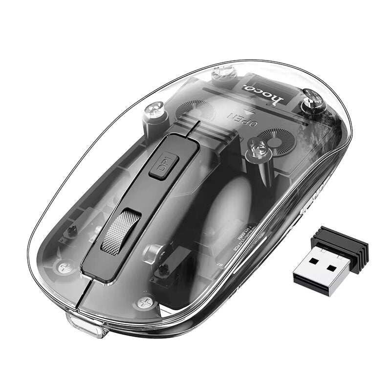 HOCO GM29 Crystal Dual-Mode Silent Wireless Mouse