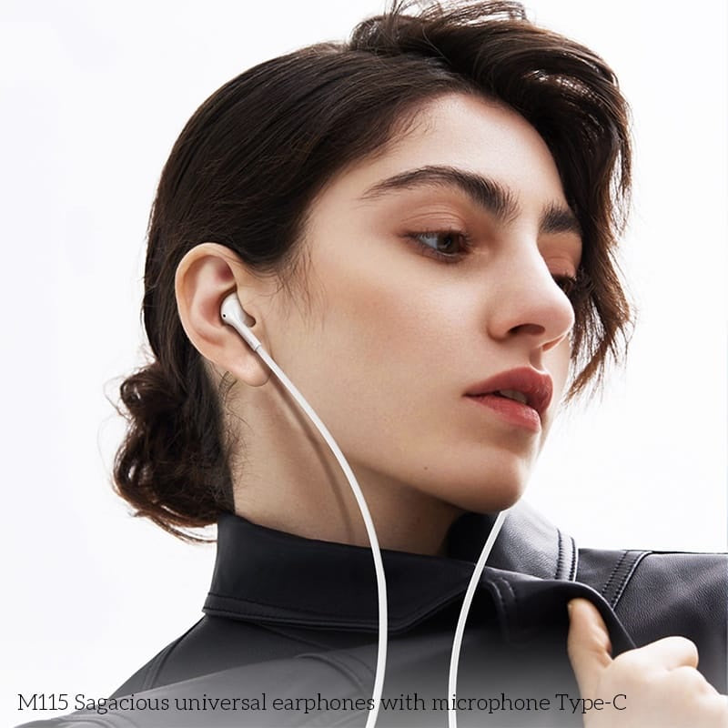 HOCO M115 Type-C Wired Earphone with Microphone