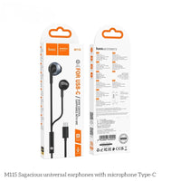 HOCO M115 Type-C Wired Earphone with Microphone
