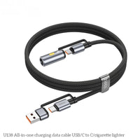 HOCO U138 All-in-One USB-C to C Charging Cable with Cigarette Lighter