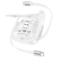 HOCO U140 Retractable 3-in-1 Cable Set With Storage Box