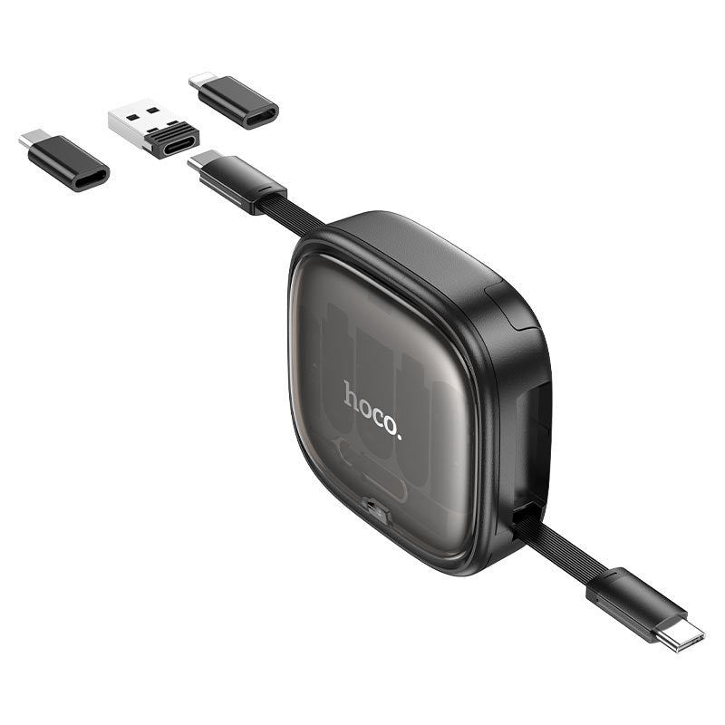 HOCO U140 Retractable 3-in-1 Cable Set With Storage Box
