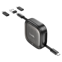 HOCO U140 Retractable 3-in-1 Cable Set With Storage Box