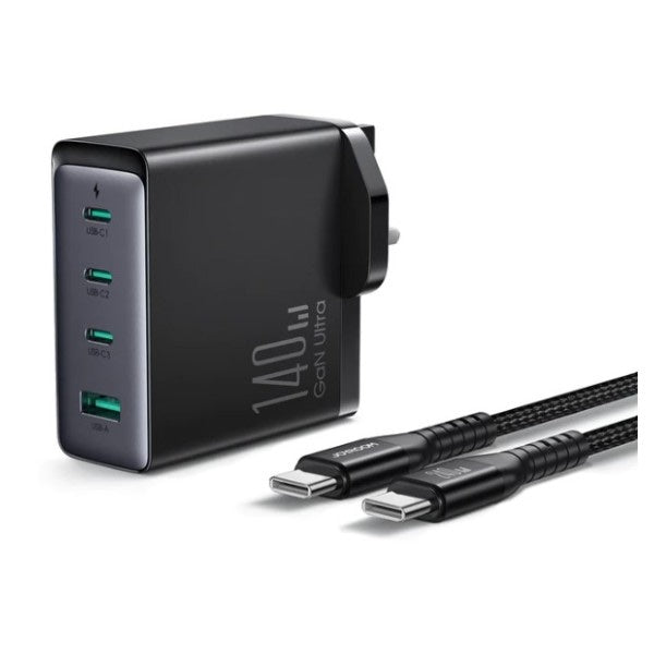 HOCO DC120 140W GaN Ultra-Fast 4-Port Charger Kit