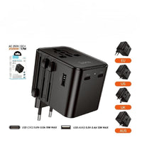 HOCO AC30 Four-Port Universal Travel Adapter