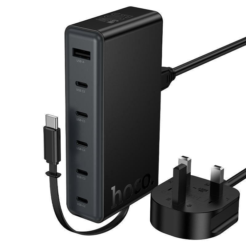 HOCO C151B PD50W 7-in-1 Charging Station UK Plug