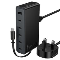 HOCO C151B PD50W 7-in-1 Charging Station UK Plug