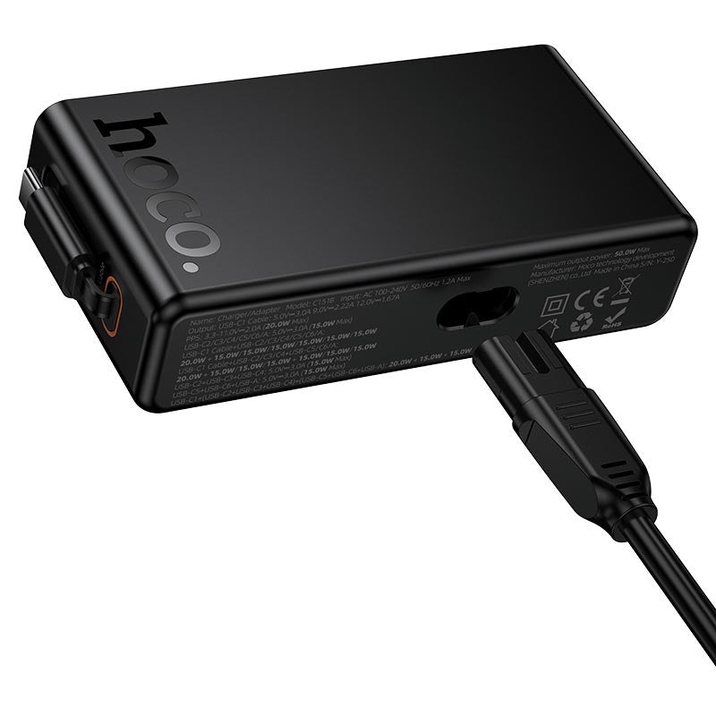 HOCO C151B PD50W 7-in-1 Charging Station UK Plug