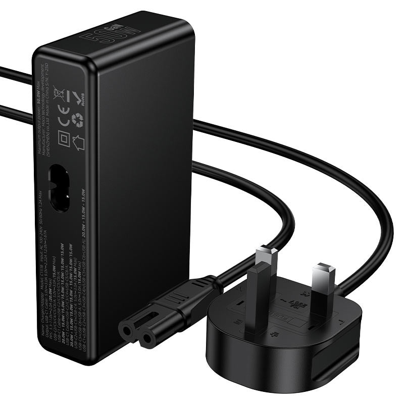 HOCO C151B PD50W 7-in-1 Charging Station UK Plug