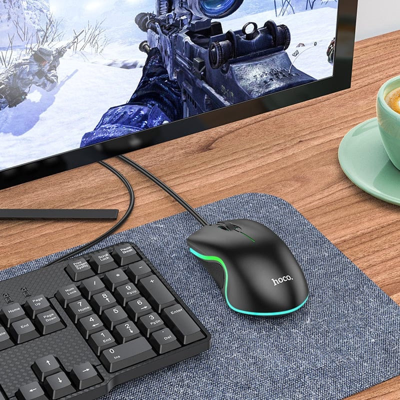 HOCO GM19 LED Wired Gaming Mouse