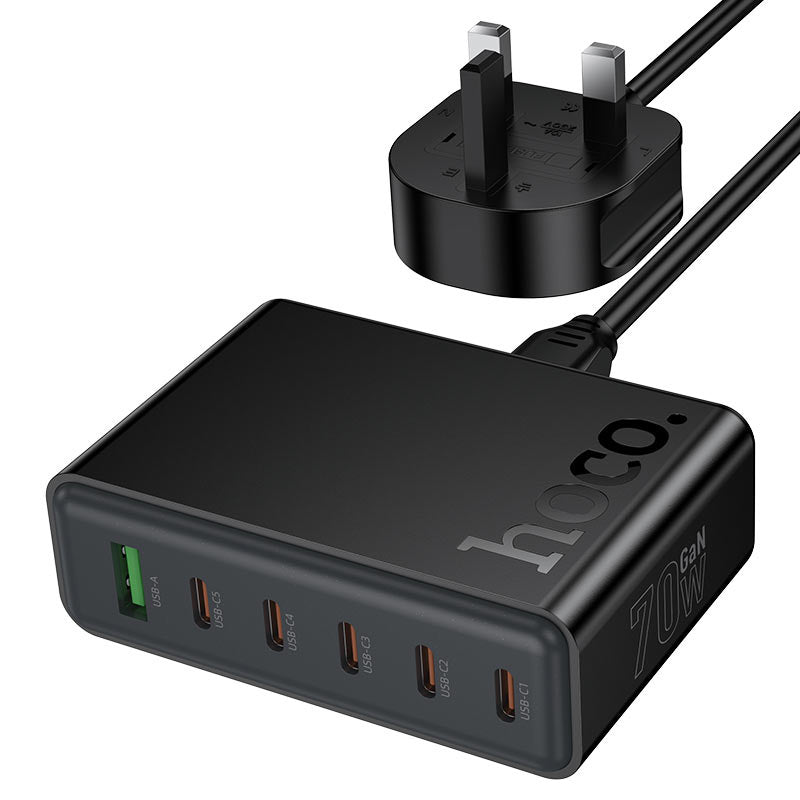 HOCO C152B PD70W Charging Station UK Plug