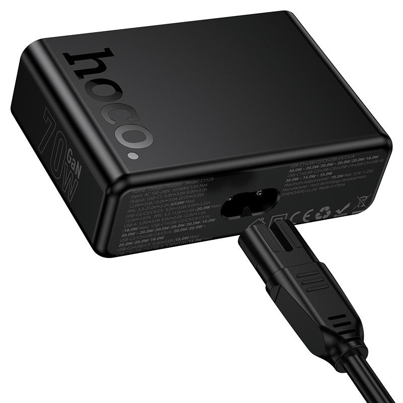 HOCO C152B PD70W Charging Station UK Plug