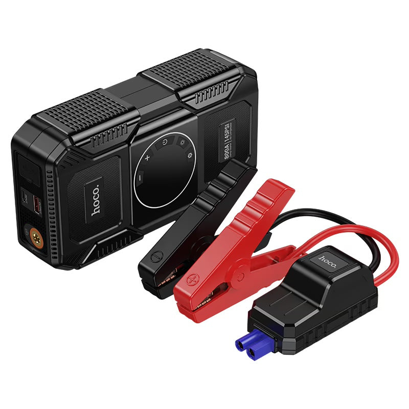 HOCO QS6 8000mAh Jump Starter, Air Pump & Power Bank