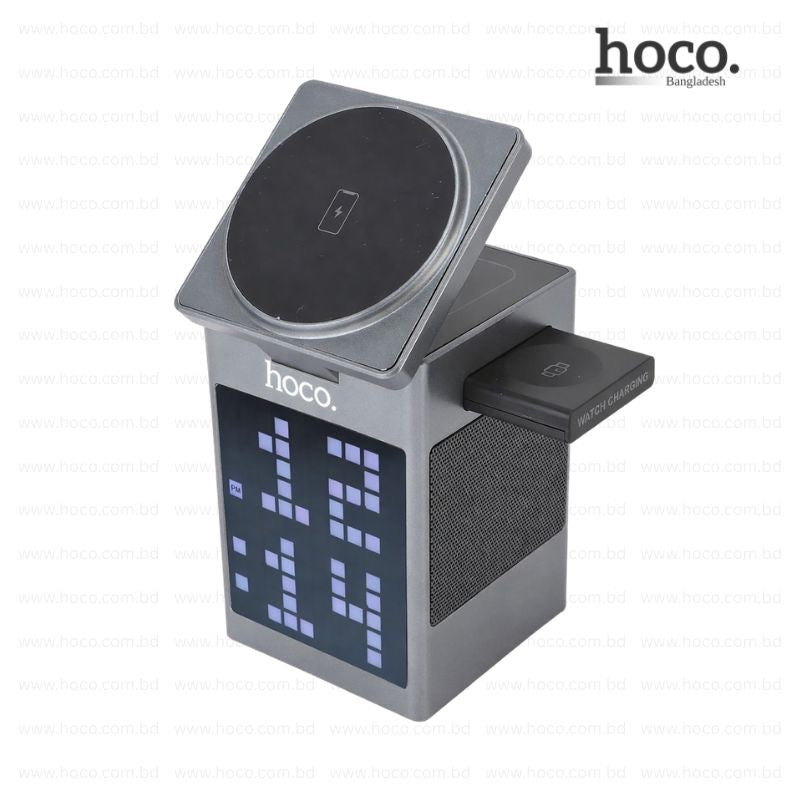 HOCO DWQ04 3-in-1 Wireless Charging Station Speaker