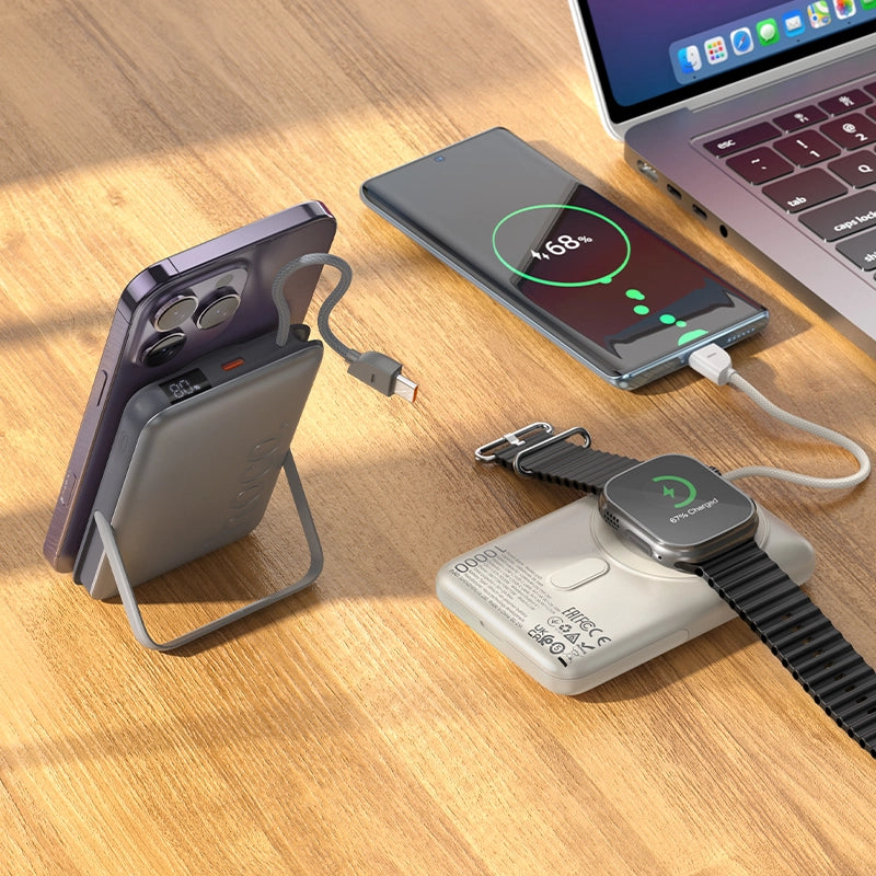 HOCO Q43 Clever 3-in-1 Magnetic Wireless Power Bank