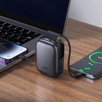 HOCO Q49 PD20W 10000mAh Power Bank with Built-In Cable