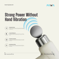 Pawa Revive Cordless Massager with 4 Massage Heads