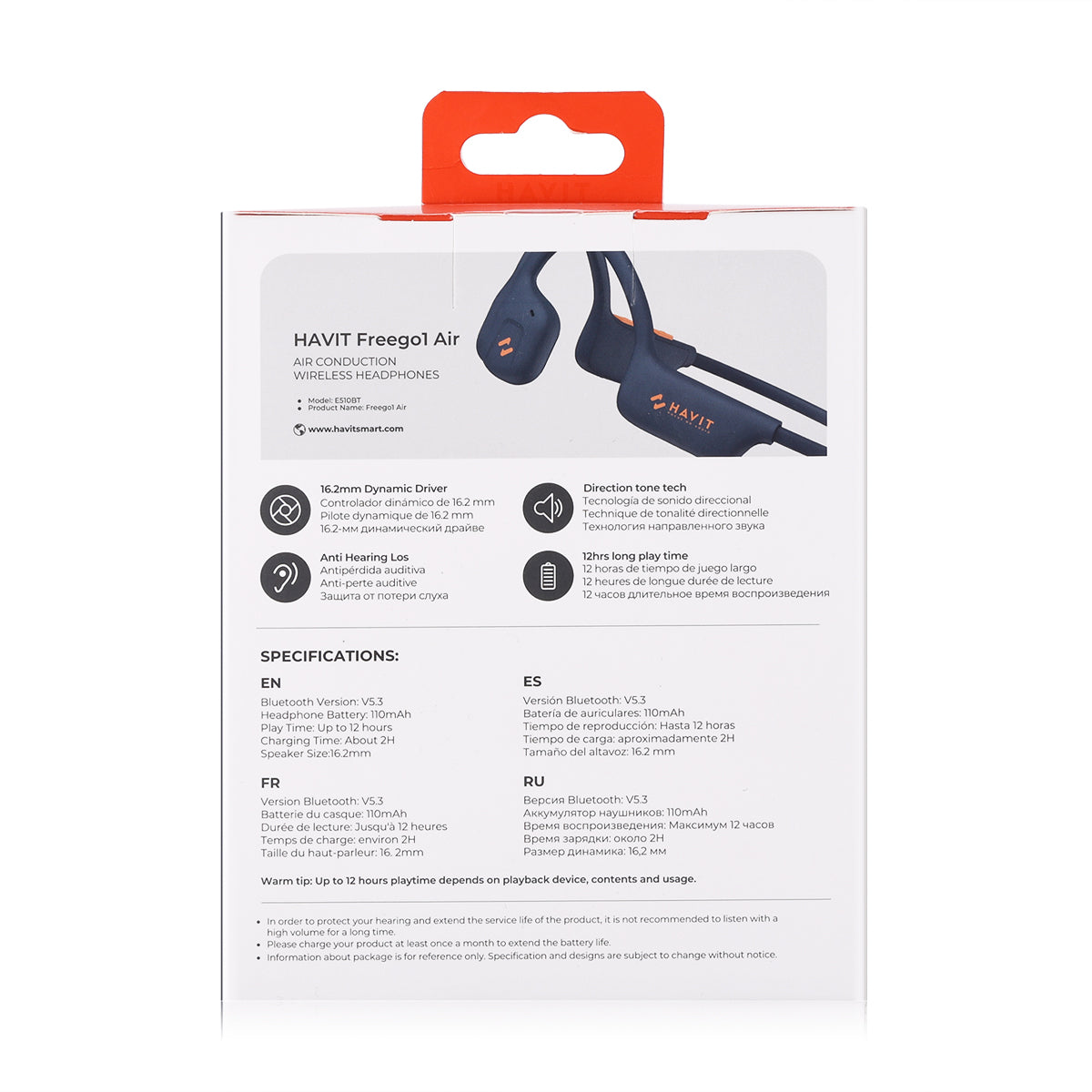 Havit Freego1 Air Open Ear Air Conduction Headphones