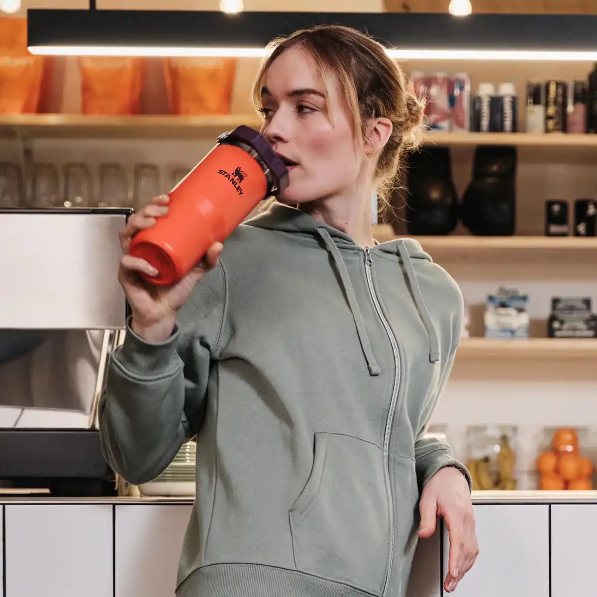 Stanley IceFlow Flip Straw Tumbler - Tigerlily