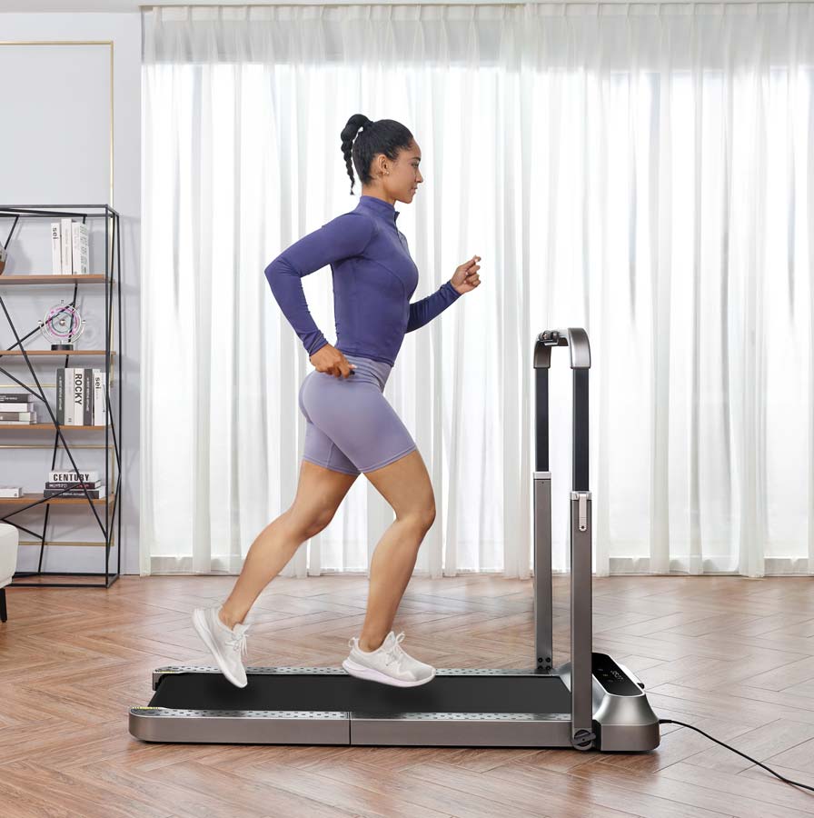 King Smith Foldable Treadmill R2 Pro side view - Treadmill | Buy Online in Kuwait | Pro Sports Kuwait