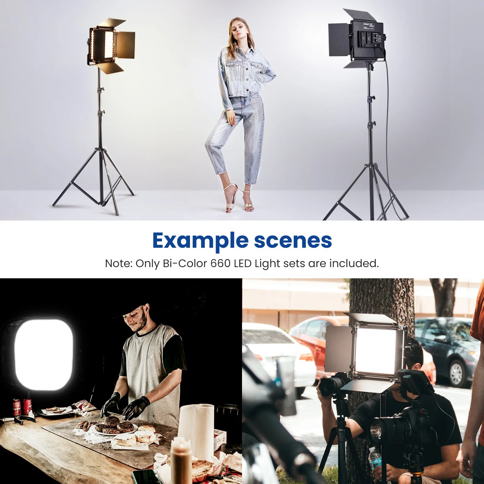Neewer NL660 Bi-Color 660 LED Video Light and Stand Kit