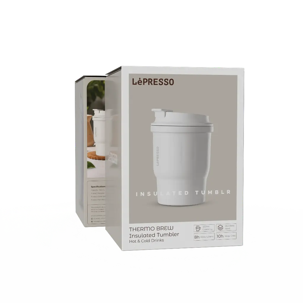 LePresso Insulated Tumbler - White