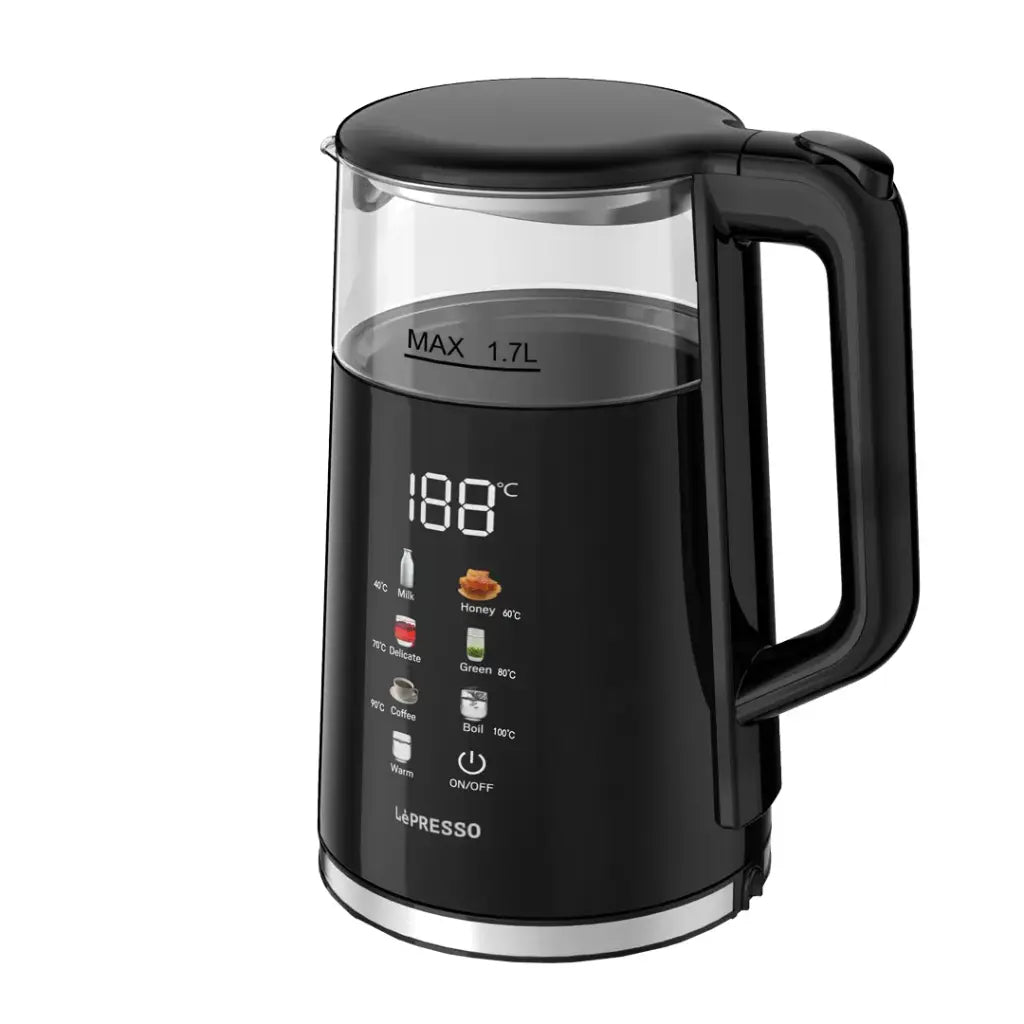 LePresso Electric Window Kettle with Multi-Temperature Display