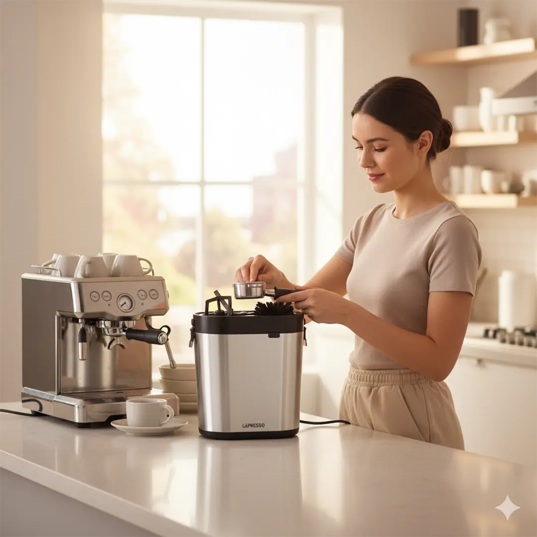 LePresso Sterilix Portafilter Cleaner Machine
